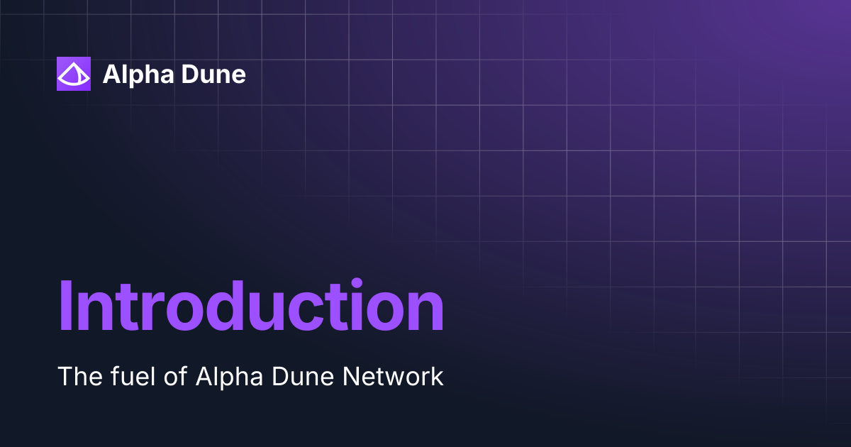 Introduction | Alpha Dune